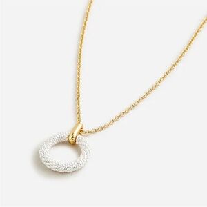 J.Crew Pearl Seed Bead Circle Necklace